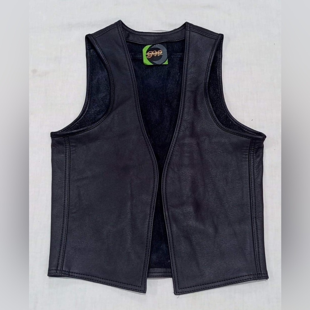 LeatherLust black cowhide thick leather size L